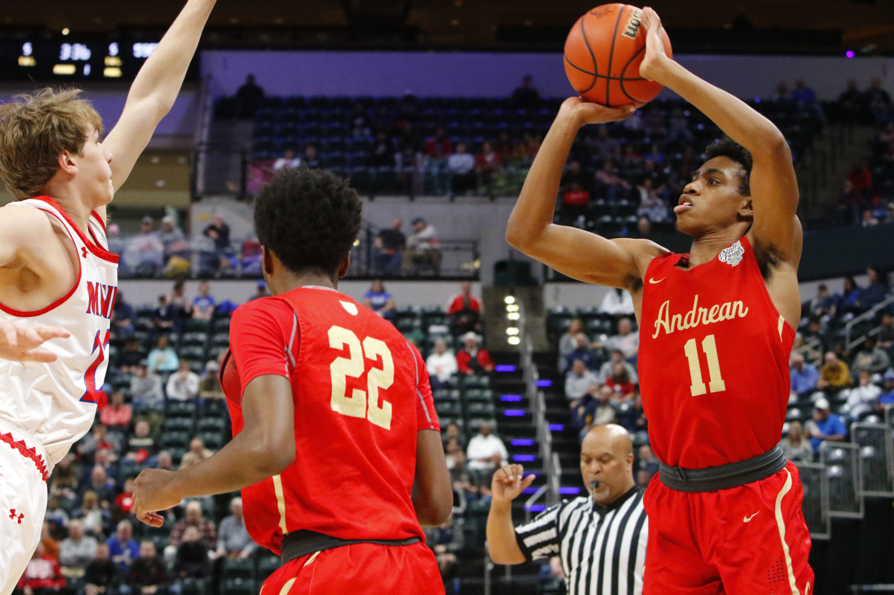 Boys basketball Class 2A state final - Andrean vs. Linton-Stockton